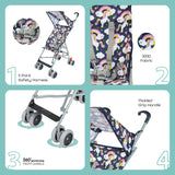 Moon Jet Ultra Light Buggy Stroller - Printed Unicorn