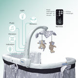 Moon Soffy - 4 in 1 Convertible Cradle - Dark Grey