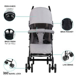 Moon Neo Plus Light Weight Travel Stroller - Light Grey