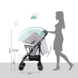 Moon Neo Plus Light Weight Travel Stroller - Light Grey