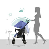 Moon Neo Plus Light Weight Travel Stroller - Cyan Blue