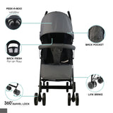 Moon Neo Plus Light Weight Travel Stroller - Mid Grey