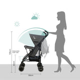 Moon Neo Plus Light Weight Travel Stroller - Mid Grey