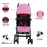 Moon Neo Plus Light Weight Travel Stroller - Pink