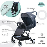 Moon Travel-Lite Cabin Stroller - Dark Grey