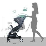 Moon Travel-Lite Cabin Stroller - Dark Grey