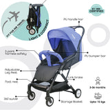 Moon Travel-Lite Cabin Stroller - Cyan Blue