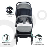 Moon Travel-Lite Cabin Stroller - Mid Grey