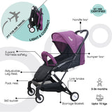 Moon Travel-Lite Cabin Stroller - Purple