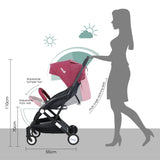 Moon Travel-Lite Cabin Stroller - Dark Red