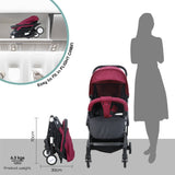 Moon Travel-Lite Cabin Stroller - Dark Red