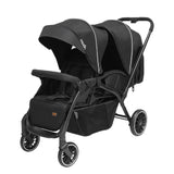 Moon Dois Twin Stroller Twin Baby Stroller Pram - Black