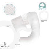 Moon Organic Pregnancy Multi-Position Pillow - White