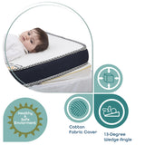 Moon Organic Universal Crib Wedge Organic Wedge Fabric - White