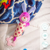 Moon Soft Rattle Toy With Sounds & Teether - Bunny