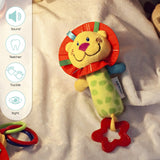 Moon Soft Rattle Toy With Sounds & Teether - Lion