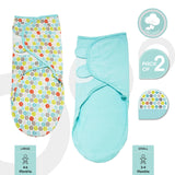 Moon Organic Swaddler Pack of 2- Blue