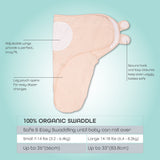 Moon Organic Swaddler - Peach