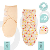 Moon Organic Swaddler Pack of 2 - Peach