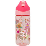 Marcus & Marcus - Germ Repel Tritan Straw Water Bottle - Little Fairy, 400ml - Pink - Laadlee