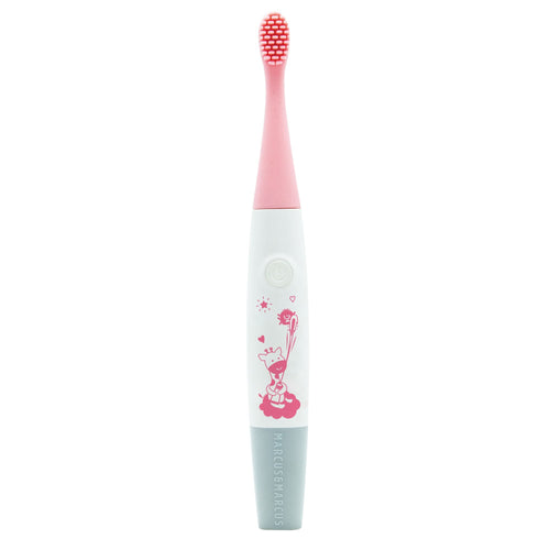 Marcus & Marcus - Sonic Silicone Kids Toothbrush - Pink - Laadlee