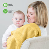 Moon Organic Cellular Blanket - Cream (75 x 100 cm)