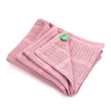 Moon Organic Cellular Blanket - Pink (75 x 100 cm)