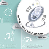 Moon Musical Baby Electric Swing - Circle