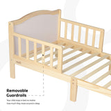 Moon Wooden Toddler Bed - Natural wood