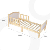 Moon Wooden Toddler Bed - Natural wood