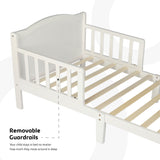 Moon Wooden Toddler Bed - White
