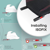 Moon Kido Baby Booster Car Seat with isofix - Brown