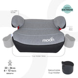 Moon Kido Baby Booster Car Seat with isofix - Grey