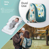 Moon Travalo - Travel Baby Bed & Balloon Backpack - Green