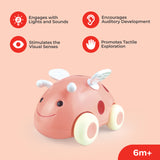 Moon Cartoon Friction Car - Ladybird