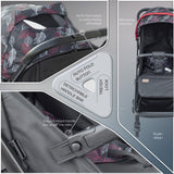Moon Pronto Autofold Stroller - Leaf Pattern