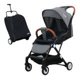 Moon Ritzi Cabin Stroller - Black & Grey Dots