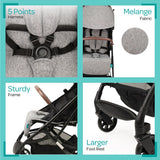 Moon Ritzi-Lite Baby Cabin Stroller - Grey