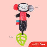 Moon Soft Rattle Plush Toy - Monkey