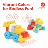 Moon Little Wagon Blocks Toys School Bus - 30Pcs