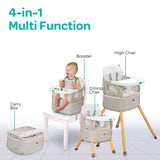 Moon HiteRite 4-in-1 Convertible Baby Highchair - Beige