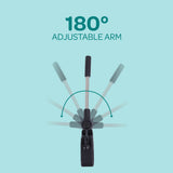 Moon Waterproof Baby Stroller Umbrella - Black