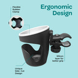 Moon 360 Degree Rotating Universal Cup Holder - Black