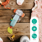 Moon Jungle Friends Soft Rattle Toy - Monkey