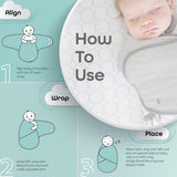 Moon Organic Swaddle - Pink Feather