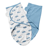 Moon Organic Swaddle - Blue Rabbit