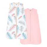 Moon Organic Sleepsack  - Feather and Pink S/M (Pack of 2)