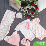Moon Baby Clothing Combo Set of 7 - Swan Print