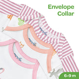 Moon Baby Body Suit Set of 5 - Girls (6M-9M)