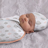 Moon Swaddle Pods 0M-2M - Orange and Forest Print